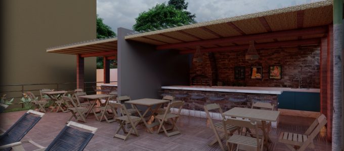 área de lazer do condomínio vila das bromélias em porto seguro bahia