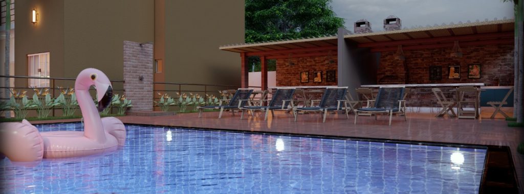 área de lazer do condomínio vila das bromélias em porto seguro bahia