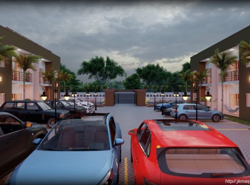 estacionamento do condomínio vila das bromélias em porto seguro bahia