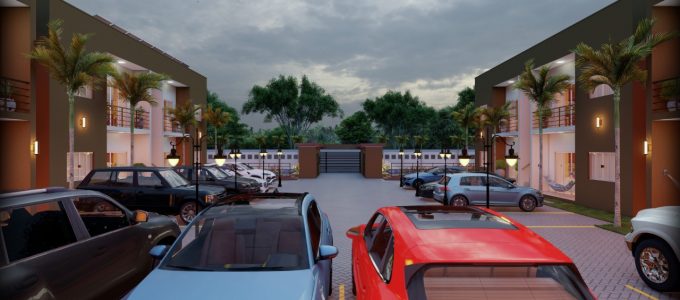 estacionamento do condomínio vila das bromélias em porto seguro bahia